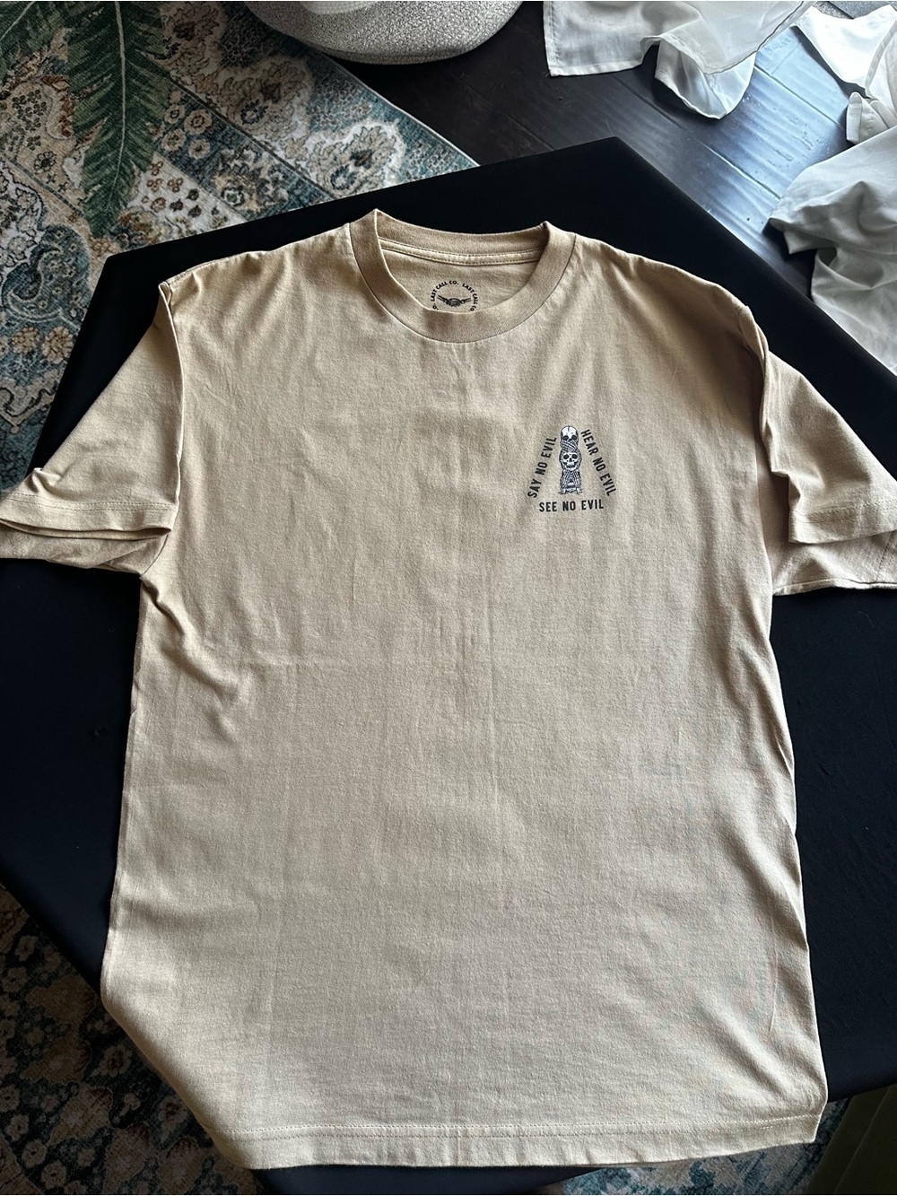 Men's Tan Graphic T-Shirt